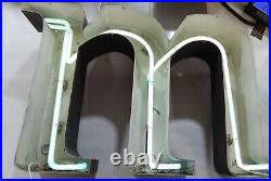 Vintage 24 Neon Sign Letter Big Letter M Works