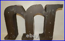 Vintage 24 Neon Sign Letter Big Letter M Works