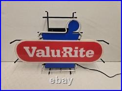 Vintage 31 Valu-Rite Pharmacy Advertising Everbrite Lighted Neon Sign