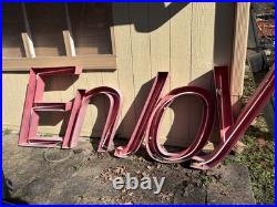 Vintage 38 Neon Enjoy Letters From Coca Cola Plant Harahan LA