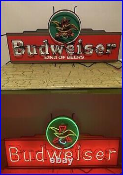 Vintage 4 Budweiser King Of Beers Neon Sign