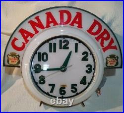 Vintage 50's Electric Neon Clock Company Cleveland (Canada Dry) Original, Offer