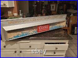 Vintage 51 Lighted Coors Beer sign Rockies Recycled Aluminum rare neon pool htf