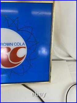 Vintage 60's-70's RC COLA Royal Crown Soda Lighted Sign Neon Product Co. Works