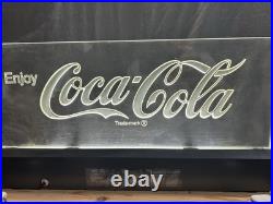 Vintage Acrylic Edgelight Coca-Cola Free Standing Light Up Sign Advertising