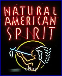 Vintage American Spirit Cigarettes / Tobacco Neon Sign - 19 x 25 x 5 1/2