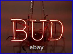 Vintage Anheuser Budweiser BUD Neon Beer Sign Franceformer Everbrite USA 90s