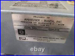 Vintage Anheuser Budweiser BUD Neon Beer Sign Neon Transformer Everbrite USA