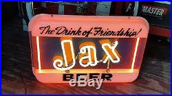 Vintage Antique Old 1930's 40's JAX BEER Jacksonville Florida FL Fla NEON SIGN