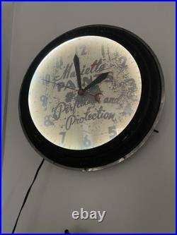 Vintage Art Deco Advertising Clock 23 Marietta Paints Atlanta Antique Neon Adv