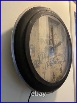 Vintage Art Deco Advertising Clock 23 Marietta Paints Atlanta Antique Neon Adv
