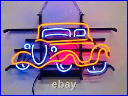 Vintage Auto Car Garage Open 17x14 Neon Lamp Sign Light Wall Decor Display