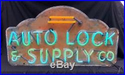 Vintage Automobile Supply Co. Neon Sign Crated Shipping Available
