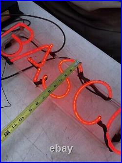 Vintage BASCO Bar Display Advertising Neon Sign WithFranceformer Transformer