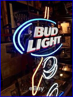 Vintage BUFFALO SABRES Hockey Bud Light Neon Sign