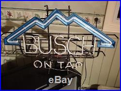 Vintage Bar Issue Neon Beer Sign From Busch Beer