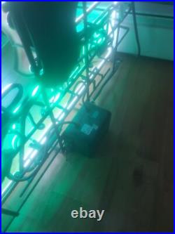 Vintage Beck's Neon Sign Green / White Vintage FREE SHIPPING