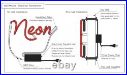 Vintage Beer Neon Sign For Home Bar Pub Club Real Glass Wall Decor LA 24x20