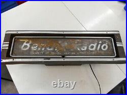 Vintage Bendix Aviation Corp. Radio Advertising Neon Sign Art Deco mid 40s