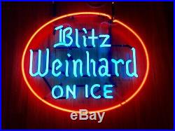 Vintage Blitz Weinhard On Ice Neon Sign