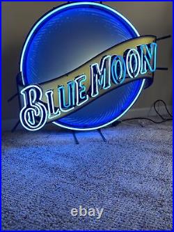 Vintage Blue Moon Neon Beer Sign