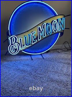 Vintage Blue Moon Neon Beer Sign