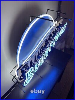 Vintage Blue Moon Neon Sign 29 x 27 Inches Amazing Condition Beer Sign