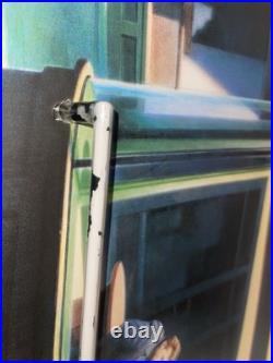 Vintage Boulevard of Broken Dreams By Helnwein Neon Lights Framed Print 47x29