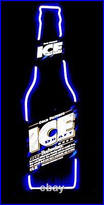 Vintage Bud Ice Neon Purple Bar Light Sign