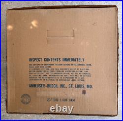 Vintage Bud Light Neon 20 Sign. New Old Stock (NOS). With Original Everbrite box