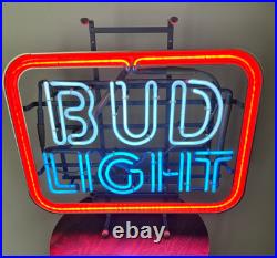 Vintage Bud Light Neon 20 Sign. New Old Stock (NOS). With Original Everbrite box