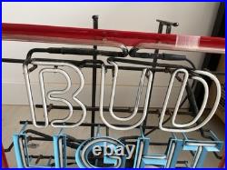 Vintage Bud Light Neon Sign. Broken Neon Needs To Fix Real Vintage Large