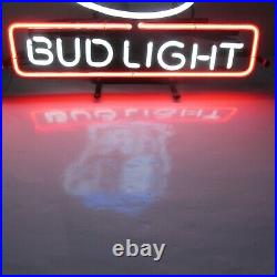 Vintage Bud Light Spuds Mackenzie Neon Lit Bar Sign 1980's Authentic Original