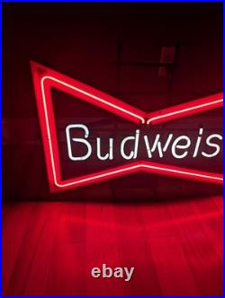 Vintage Budweiser Beer Neon Sign Franceforner Large 30x20 Advertising