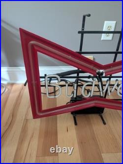Vintage Budweiser Beer Neon Sign Franceforner Large 30x20 Advertising