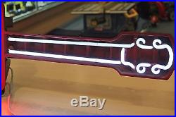 Vintage Budweiser Bowtie Neon Guitar Sign Pre-owned Local Pickup Only NJ 08731