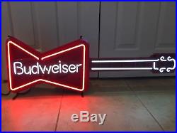 Vintage Budweiser Guitar Neon Sign