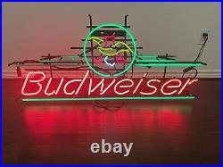 Vintage Budweiser King Of Beers Neon Bar Sign 40x26 Very Rare Local Pickup