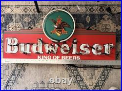 Vintage Budweiser King of Beers Neon Sign Mt Vernon Neon 32 WORKS Local Pickup