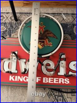 Vintage Budweiser King of Beers Neon Sign Mt Vernon Neon 32 WORKS Local Pickup