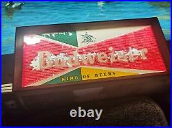 Vintage Budweiser Lighted bar beer sign rare antique duck hunting neon 50s 60s