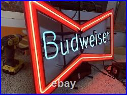 Vintage Budweiser Neon Beer Sign. Rare! Good Condition. Free Shipping