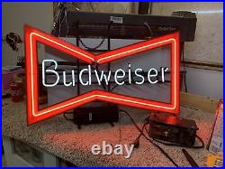 Vintage Budweiser Neon Beer Sign. Rare! Good Condition. Free Shipping