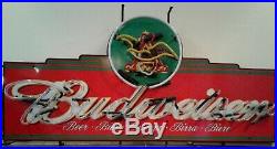 Vintage Budweiser Neon Sign 48 x 24