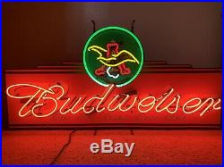 Vintage Budweiser Neon Sign 48 x 24