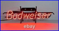 Vintage Budweiser Neon Sign Neon Tech 23 x 7 USA Made Classic Bar Light 1980s
