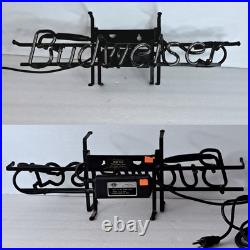 Vintage Budweiser Neon Sign Neon Tech 23 x 7 USA Made Classic Bar Light 1980s