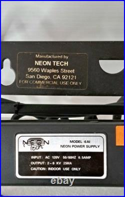 Vintage Budweiser Neon Sign Neon Tech 23 x 7 USA Made Classic Bar Light 1980s