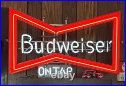 Vintage Budweiser On Tap Neon Sign 29 x 17 Pick Up Only Buffalo, NY 14221