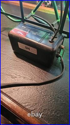 Vintage Budweiser Shamrock Neon Bar Sign RARE! 27x24 Green lit- King Of Beers